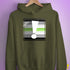 Agender Pride Flag Exclamation Point Hoodie - Army